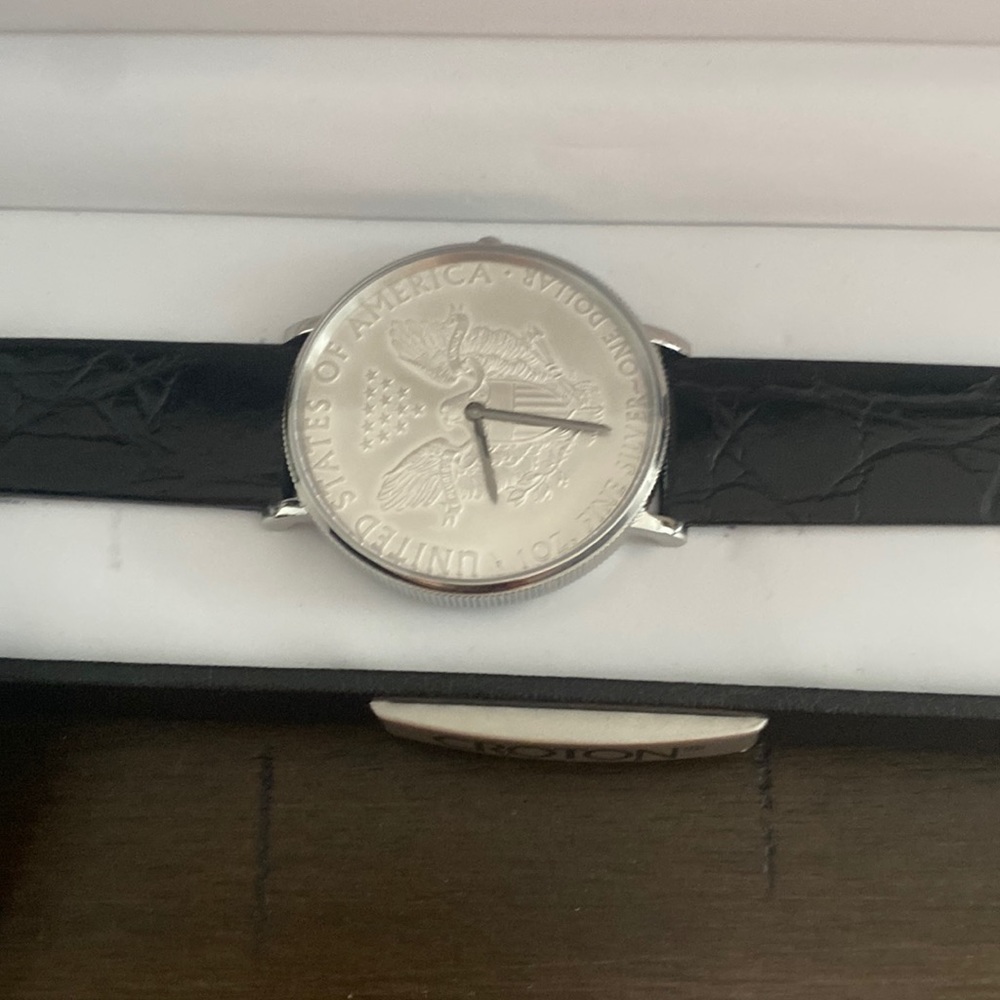 Croton Watch with Silver Dollar Face